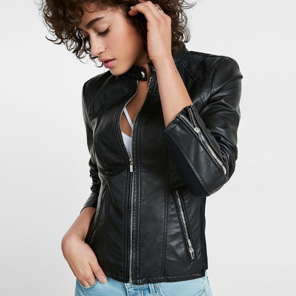 (Minus The) Leather Double Peplum Jacket